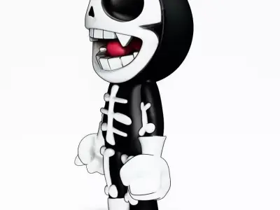 Chibi Skull toy 3D print model