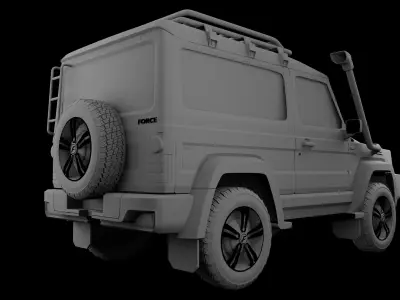 Force Gurkha 3 door 3D model