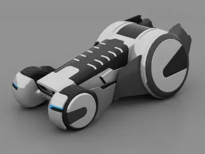 Sci-fi vehicle 3D model