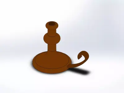 Candlestick 3D printing solidworks part 3D print model