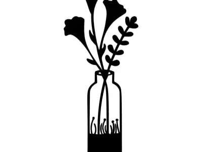 Flowers Wall Art 3D print model