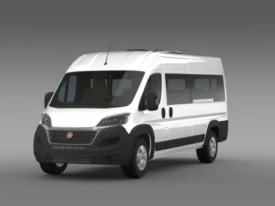 Fiat Ducato Scuolabus 2017 3D model