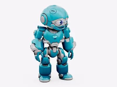 ROBO ZERO-Z  Rigged for Unreal Engine - Unity - MIXAMO 3D model