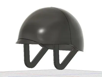 Jockey Helmet - Low Poly 3D print model