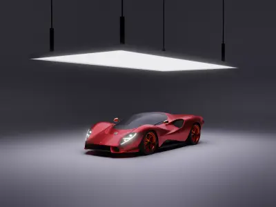 DeTomaso P72 High Poly Low-poly 3D model