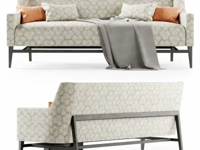 Trestle lounge sofa  3D model