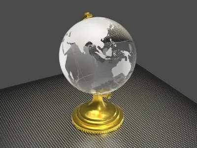 Globe Free low-poly 3D model