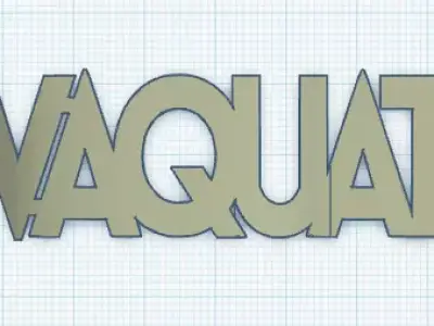 RENAULT JUVAQUTRE Text Flip 3D print model