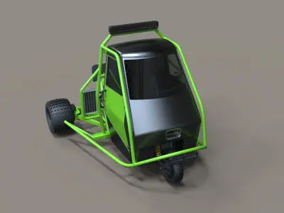 Ape rally car 3D model
