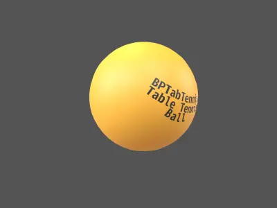 Table Tennis Ball v1 002 Free low-poly 3D model