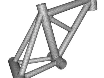 Innovative Bicycle Frame 3D print model