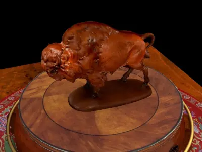 Yellowstone Bison 3D model figure 3D model