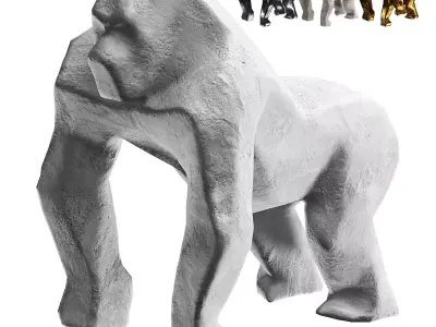  Gorilla Low-poly 3D model