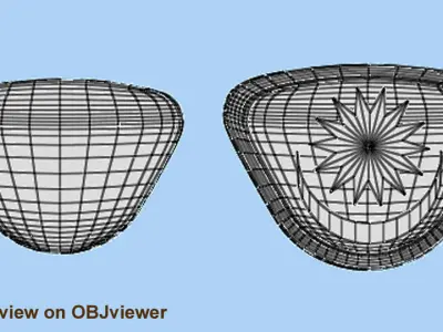 Crest Logo Proton Car classic design 3D model