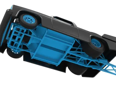 Dragster truck Scale 1 to 25 3D print model