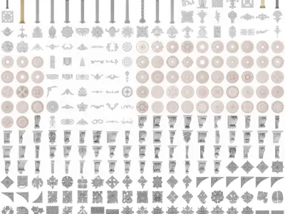 Architectural Kitbash 348 Models 3D model