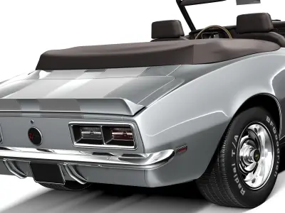Chevrolet Camaro Z28 Convertible 1967 3D model