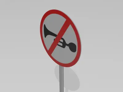 Horn prohibited  3D model