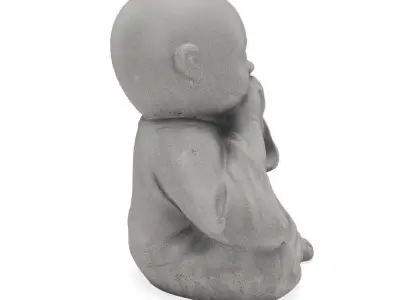 Buddha Speak no Evil Statue 3D model