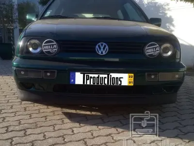 VW Golf MK3 HELLA Dual Round Covers 3D print model