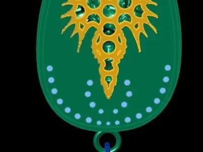 Thousand Hands Thousand Eyes Buddha Pendant 3D print model