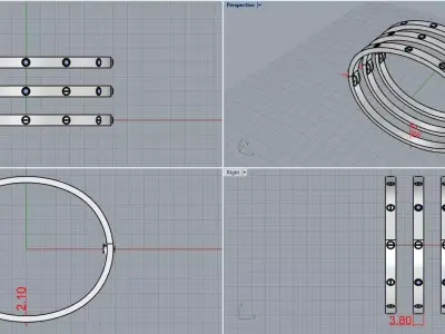 LOVE Bracelet Small Model 3D print model