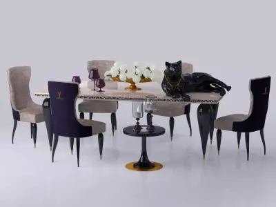 Table and Chair Jaguar AltaModa 3D model