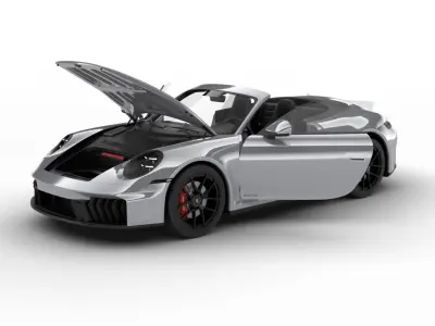 Porsche 911 Carrera 4GTS Cabrio 2025 HQ 3d model 3D model