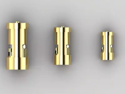 Push-button box clasp 3D print model