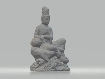Guanyin Bodhisattva Buddha Statue  3D print model order