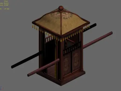 Game Official - Transportation - Wooden Car 03 3D model
