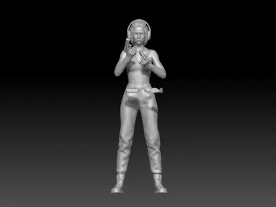Shooting Range girl 2 3D print model