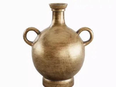 Medieval Decor Vase 04 Low-poly 3D model