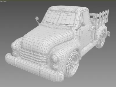 Caminhonete - envelhecida  3D model