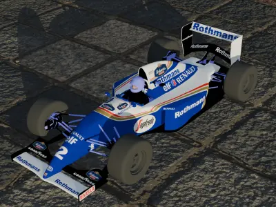 F1 Williams FW16 Low-poly 3D model