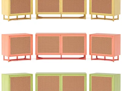 Sidebar-No2- Raffles Buffet By adjustable color 3D model