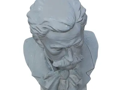 Bust of the Founder Park Arboretum Khudekov Sergey Nikolaevich 3D model