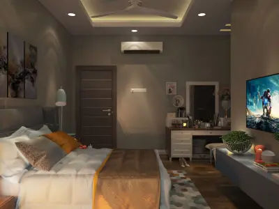 Restaurant Interior Design Project A94 DWG and Renders 3D model