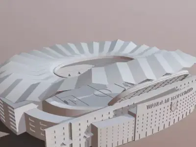 wanda metropolitano Football 3D print model