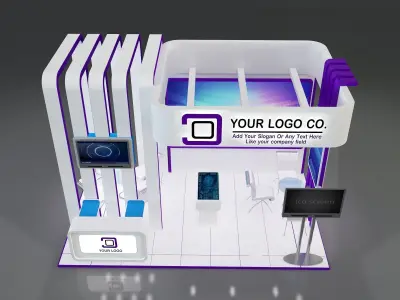 Booth Stand Exhibition a647c 3D model