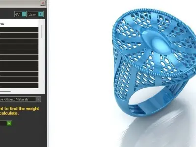 Fancy Womens Rings Plain Rings Ready STL 3DM Models Rings 3D print model 30