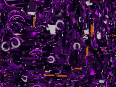 Stealth Cybercycle 3D Model Violet Neon Superbike Low-poly 3D model