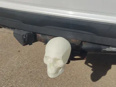 Skully the Trailer Hitch Cover 3D print model