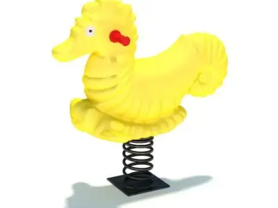 Seahorse Playground Ride Toy 3D model