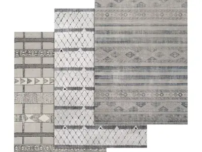 Rug Set 1375 3D model