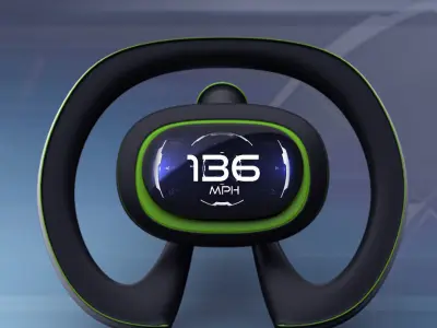 Steering concept 3D model