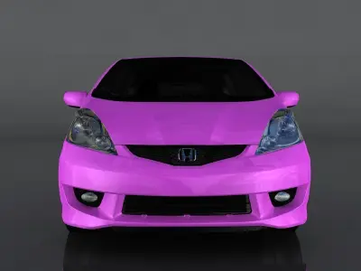 Honda Fit Sport Low-poly 3D model