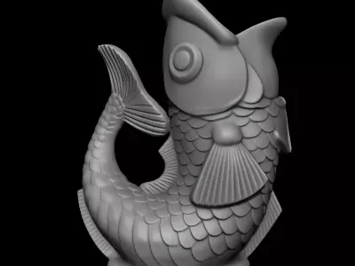 Fish bowl decor 3D print model