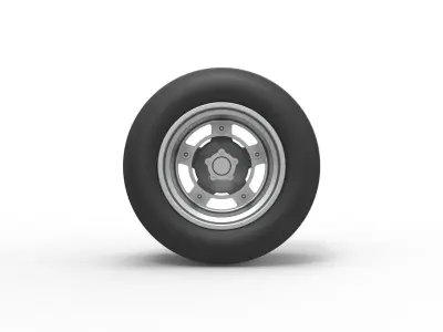 Wheel from Asphalt Modified stock car Scale 1 to 25 3D print model