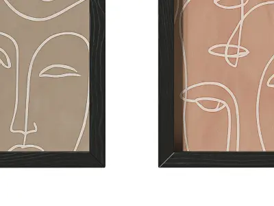 Wall Art Painting 004 3D model